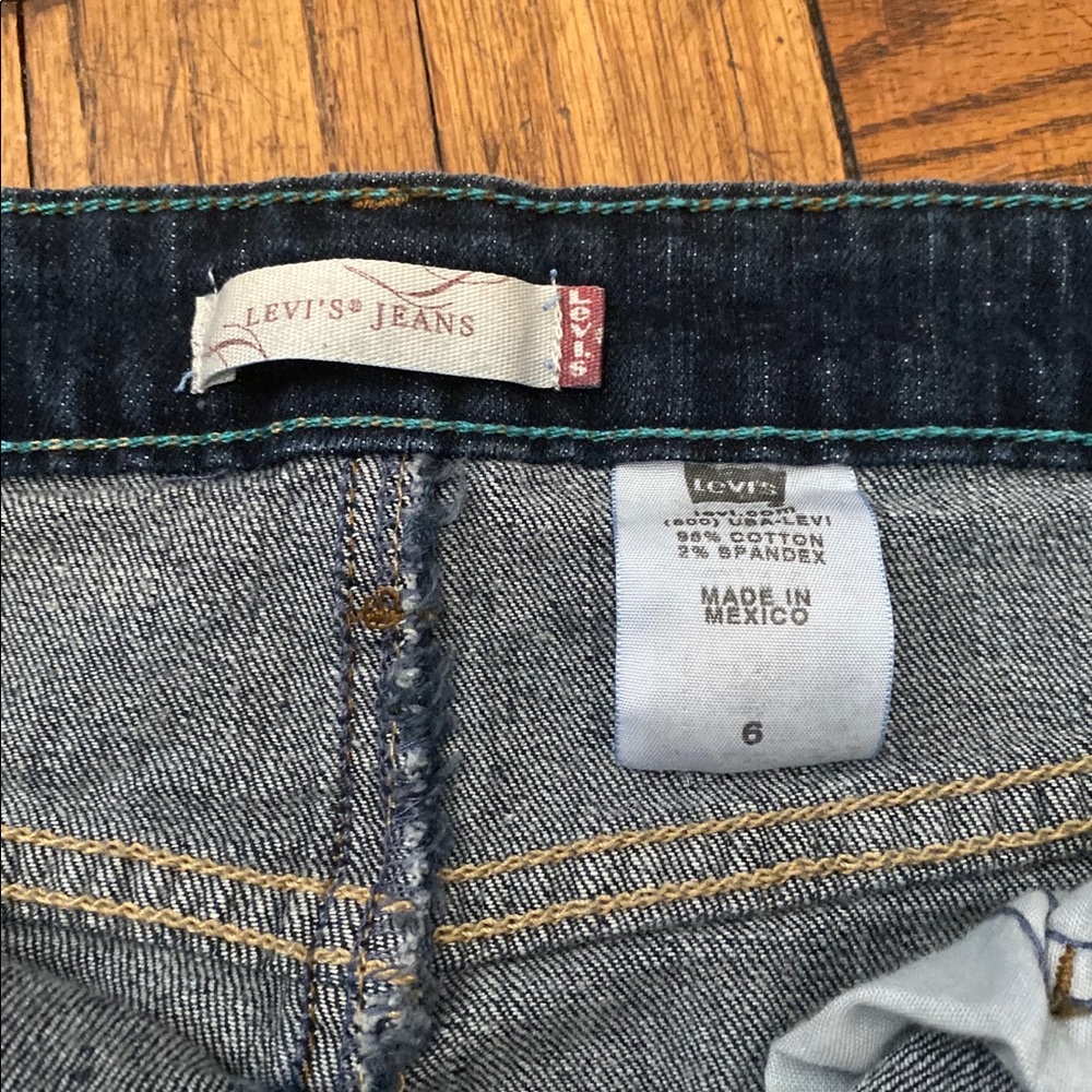 LEVI'S A-LINE Frm MEXICO CLASSIC JEANS Skirt 6 LUX - Picture 3 of 8